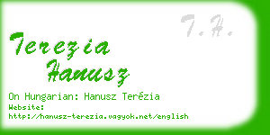 terezia hanusz business card